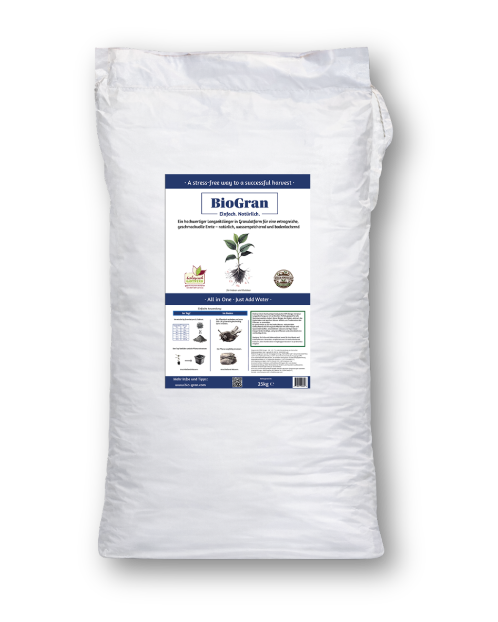 BioGran Bio Dünger Granulat 25kg – Großgebinde für Profis